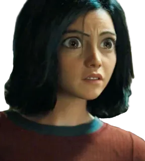 😳 18989c8b Alita Alita: Battle Angel alita, battle angel, film, charakter, cyborg, anime telegram sticker