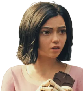 😨 398b18e2 Alita Alita: Battle Angel Alita, Cyborg, Schokolade, Battle Angel, Filmfigur telegram sticker