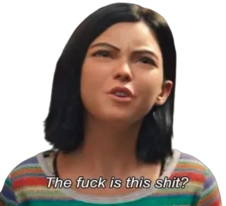 🤨 b054d686 The fuck is this shit? Frage, genervt, frustriert, Ausdruck, verärgert telegram sticker