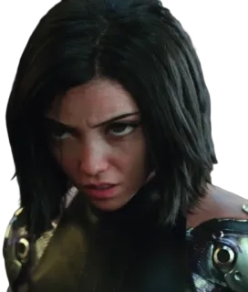 😒 e39be570 Alita Alita: Battle Angel Alita, Battle Angel, Cyberpunk, Film, Weiblicher Cyborg, Manga, Science-Fiction, Kampf telegram sticker