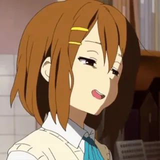 🚀 99b641b2 Yui Hirasawa K-On! anime, k-on, yui hirasawa, mignon, école, fille telegram sticker