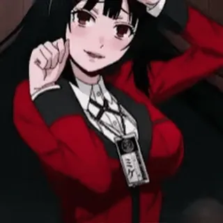 🚀 9fcf2c10 Yumeko Jabami Kakegurui Anime, Kakegurui, Yumeko Jabami, Jeu, Uniforme scolaire, Personnage telegram sticker