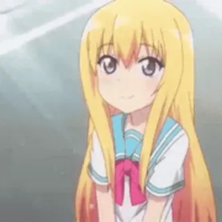 🚀 c3b566cd Gabriel White Tenma Gabriel Dropout animé, personnage, fille, blonde, mignon telegram sticker