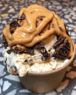 🍨 3033723e kem, tráng miệng, sô cô la, bơ đậu phộng, thức ăn, ngọt telegram sticker