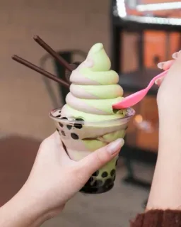 🍦 31524fd3 kem, boba, matcha, tráng miệng, đồ ăn, ngọt telegram sticker