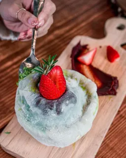 🥯 c33f974c dâu tây, tráng miệng, thức ăn, mochi telegram sticker