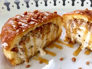 🥞 c69928a3 bánh donut, kem, tráng miệng, ngọt, đồ ăn, caramel telegram sticker