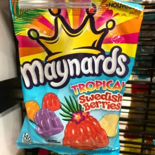 🍬 e465fcae Maynards TROPICAL Swedish Berries NOUVEAU kẹo, Swedish Berries, nhiệt đới, Maynards, đồ ngọt, bánh kẹo telegram sticker