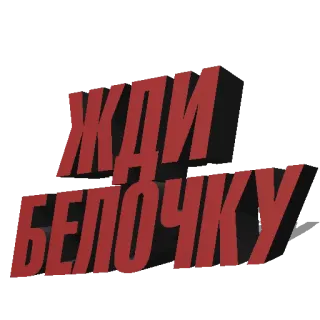 🐿 190a4010 ЖДИ БЕЛОЧКУ telegram sticker