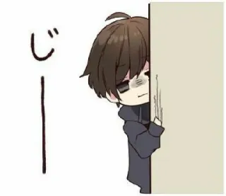 👀 36a94f33 じー 动漫, 漫画, 偷看, 害羞, 日语, 卡通 telegram sticker