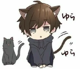 😼 5255310f ゆら
ゆら 动漫, 猫, 卡哇伊, Q版, 可爱, 动物, 宠物 telegram sticker