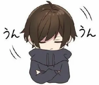 ❌ 5656e6c4 うんうん 动漫, 漫画, 角色, 可爱, 男孩, 贴纸 telegram sticker