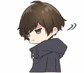 💔 c5293994 动漫, 卡通, 角色, 悲伤, 嘟嘴, 帽衫, 漫画 telegram sticker