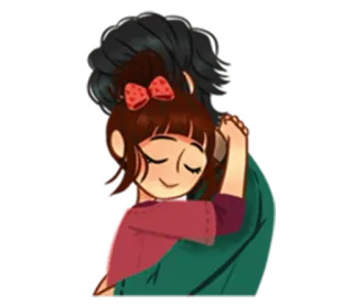 🤗 b79542ac father, daughter, love, family, hug, affection whatsapp sticker