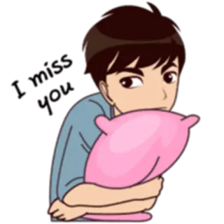 🙁 c7579323 get well 빨리 나아, 만화, 사람, 베개, 병, 귀여운 telegram sticker