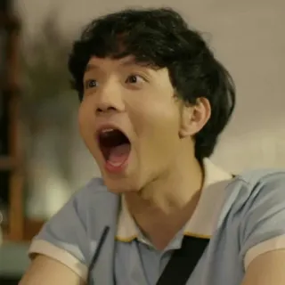 😃 bfdf5201 pria, asia, mulut terbuka, terkejut, orang, ekspresi whatsapp sticker