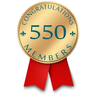 ⚜ 6d590595 CONGRATULATIONS 550 MEMBERS congratulazioni, membri, successo, celebrazione telegram sticker