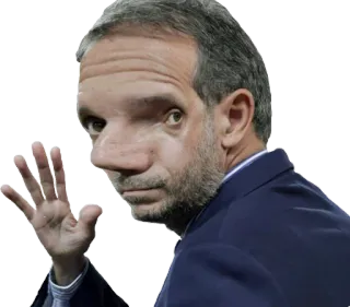 ✋ 0aaf07ea ritratto, uomo, divertente, caricatura, faccia, strano telegram sticker