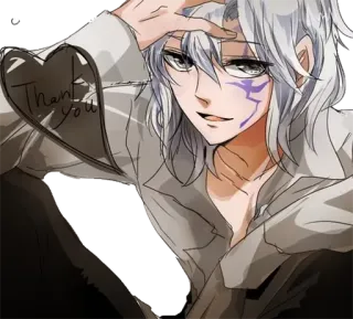 😐 c968882b Thank You! アニメ, マンガ, ハート, ありがとう, 漫画, イラスト whatsapp sticker