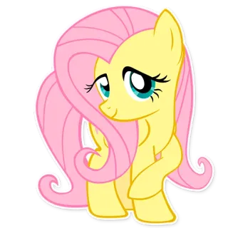 😳 3359a945 Fluttershy My Little Pony cartoon, pony, cute, animation, friendship, Fluttershy telegram sticker