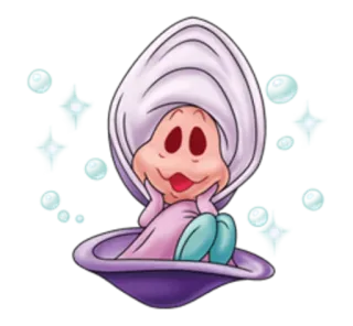 😻 6d5b131c cartoon, sea, character, clam, shell, cute whatsapp sticker