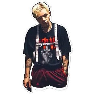 🙂 0f01e4aa man, portrait, streetwear, style, posing, middle finger, offensive gesture telegram sticker