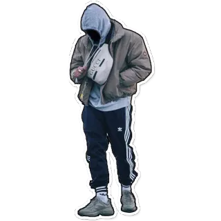 😶 21256a52 streetwear, hoodie, fashion, style, casual, urban telegram sticker