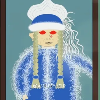 🥗 313714f7 @ASHLEYHELP woman, portrait, drawing, art, illustration whatsapp sticker