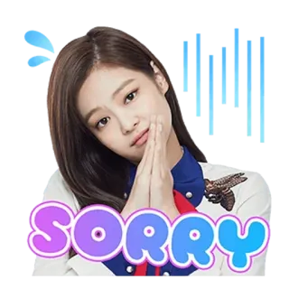 🙏 2b99d9f1 SORRY desculpa, desculpe, fofo, expressão, mulher, mãos juntas whatsapp sticker