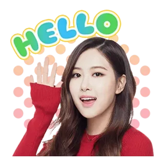 👋 5fce1d9d HELLO olá, saudação, aceno, amigável, mulher whatsapp sticker