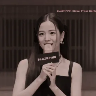 🍩 7053344a Jisoo BLACKPINK Global Press Confo K-pop, cantor, música, artista, BLACKPINK, Jisoo whatsapp sticker