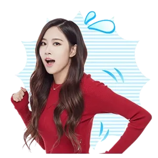 😲 b31c2b96 mulher, menina, pessoa, casual, pose, expressão whatsapp sticker