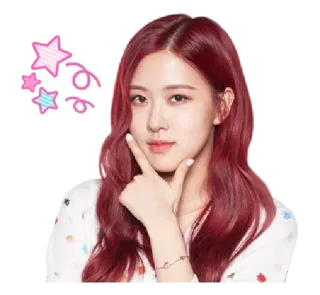 🤔 e563f0fc Rose kpop, rosa, blackpink, cantor, estrela, fofo whatsapp sticker