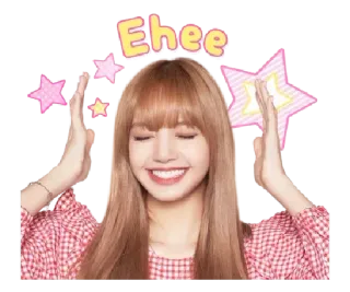 🤣 ee68e3a4 Ehee kpop, lisa, blackpink, ehee, fofo, kawaii, menina whatsapp sticker