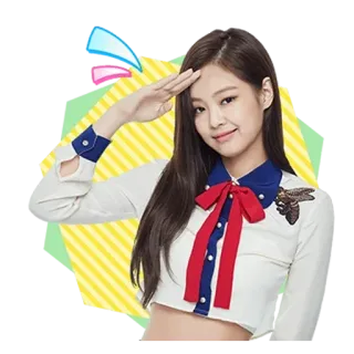 😉 f409fbb7 pessoa, saudação, mulher, kpop whatsapp sticker