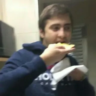 🍛 a72b191f ผู้ชาย, กิน, อาหาร, คน, ขนม, ในร่ม telegram sticker