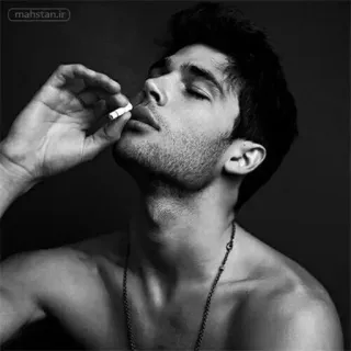 🙂 243d7324 ผู้ชาย, สูบบุหรี่, บุหรี่, ขาวดำ, ชาย, ภาพเหมือน telegram sticker