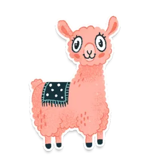 Alpaca @artrarium telegram stickers
