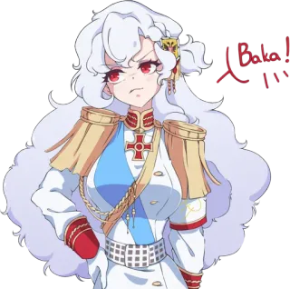 🤬 98747bc1 Baka! アニメ, 女の子, 制服, 怒り, ツンデレ whatsapp sticker