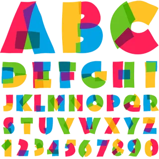 Alphabet Numbers @PunjabiSticker telegram stickers