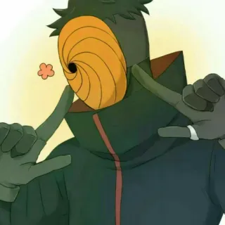 😄 212f7706 Tobi Naruto Anime, Topeng, Karakter, Tobi, Naruto, Uchiha telegram sticker