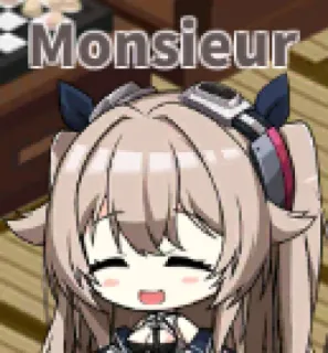😌 2f61f6d7 Monsieur Anime, Fille, Kawaii, Monsieur, Mignon telegram sticker