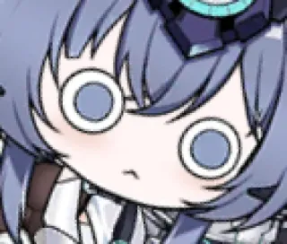 😨 358e0e38 animé, dessin animé, personnage, autocollant, surpris telegram sticker