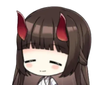 ☺️ 5aa21072 Anime, Manga, Chibi, Mignon, Démon, Cornes, Kawaii telegram sticker