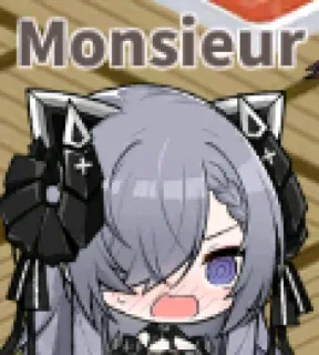 😠 78879708 Monsieur animé, chibi, personnage, français, monsieur telegram sticker