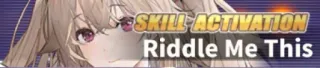 🕳 9fe3a035 SKILL ACTIVATION
Riddle Me This activation de compétence, énigme, jeu, animé, personnage, texte telegram sticker