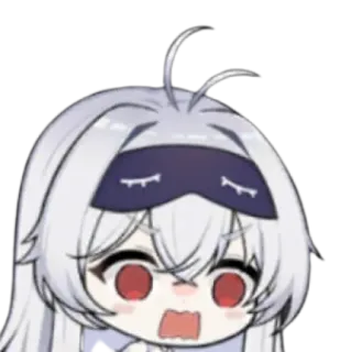 😮 d686abc3 Anime, Sticker, Dessin animé, Choqué, Émotif telegram sticker