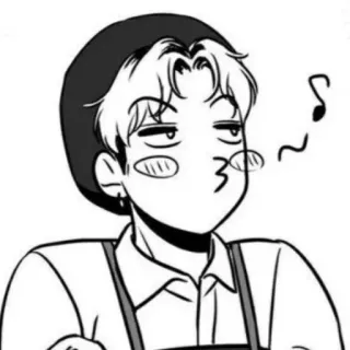 😚 9ef50d4c personaggio, carino, manhwa, animazione, disegno telegram sticker