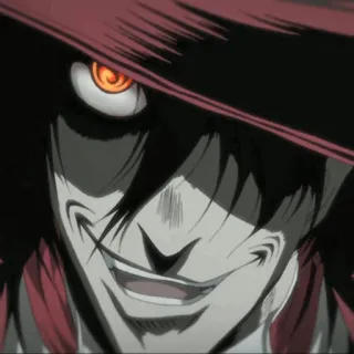 🩸 4d22749e Alucard Hellsing vampire, anime, hellsing, alucard telegram sticker