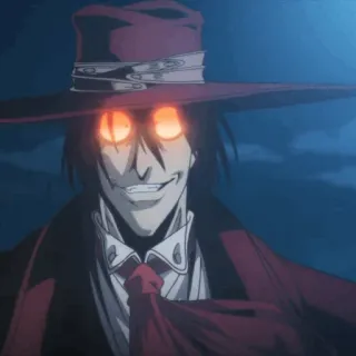 🩸 8c30f74a Alucard Hellsing vampire, anime, hellsing, alucard, character, horror telegram sticker